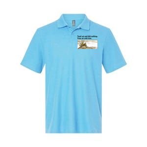 Toad Sat And Did Nothing Frog Toad Book Lover Softstyle Adult Sport Polo