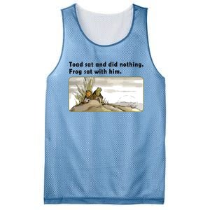 Toad Sat And Did Nothing Frog Toad Book Lover Mesh Reversible Basketball Jersey Tank