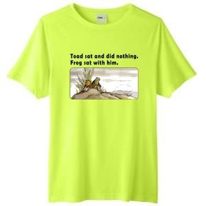 Toad Sat And Did Nothing Frog Toad Book Lover Tall Fusion ChromaSoft Performance T-Shirt