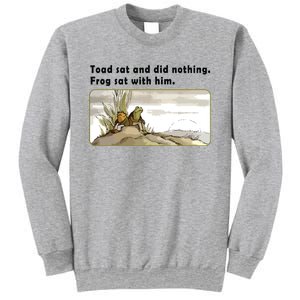 Toad Sat And Did Nothing Frog Toad Book Lover Sweatshirt