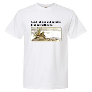 Toad Sat And Did Nothing Frog Toad Book Lover Garment-Dyed Heavyweight T-Shirt