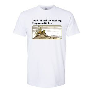 Toad Sat And Did Nothing Frog Toad Book Lover Softstyle CVC T-Shirt