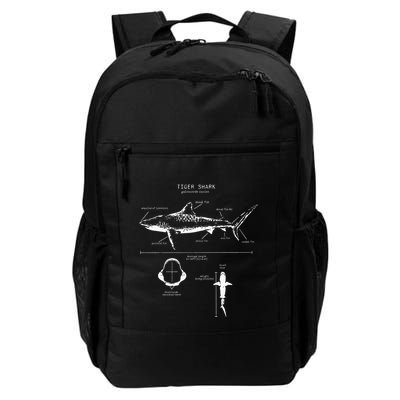 Tiger Shark Anatomy Marine Biologist Daily Commute Backpack