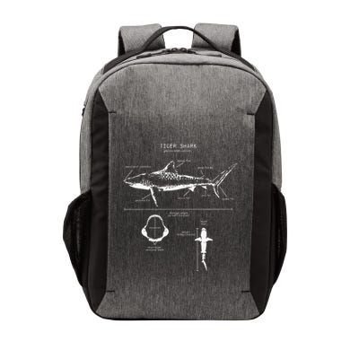 Tiger Shark Anatomy Marine Biologist Vector Backpack
