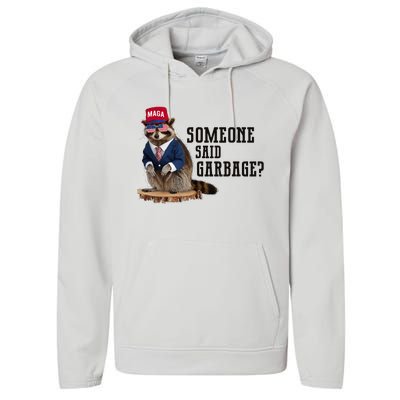 Trump’S Supporters Are Garbage Joe Biden Republican Raccoon Performance Fleece Hoodie