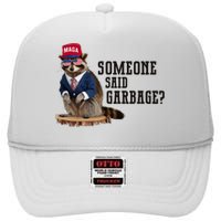 Trump’S Supporters Are Garbage Joe Biden Republican Raccoon High Crown Mesh Back Trucker Hat