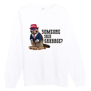 Trump’S Supporters Are Garbage Joe Biden Republican Raccoon Premium Crewneck Sweatshirt