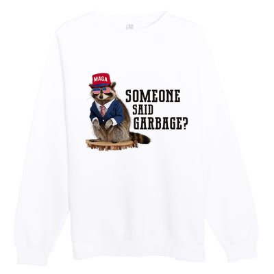 Trump’S Supporters Are Garbage Joe Biden Republican Raccoon Premium Crewneck Sweatshirt