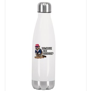 Trump’S Supporters Are Garbage Joe Biden Republican Raccoon Stainless Steel Insulated Water Bottle