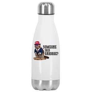 Trump’S Supporters Are Garbage Joe Biden Republican Raccoon Stainless Steel Insulated Water Bottle