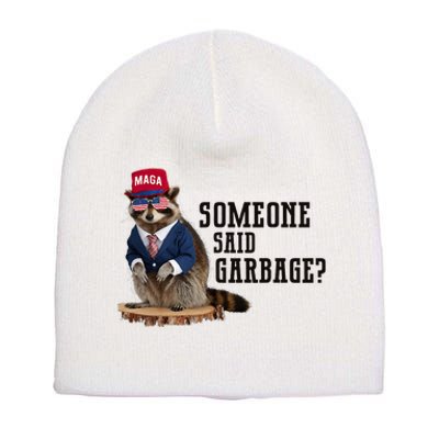 Trump’S Supporters Are Garbage Joe Biden Republican Raccoon Short Acrylic Beanie