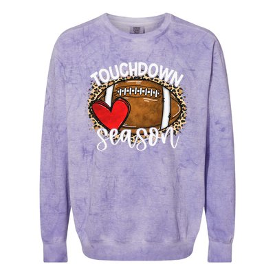 Touchdown Season American Football Game Day Thanksgiving Colorblast Crewneck Sweatshirt