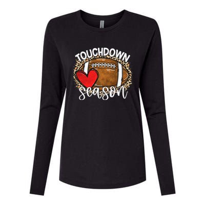 Touchdown Season American Football Game Day Thanksgiving Womens Cotton Relaxed Long Sleeve T-Shirt