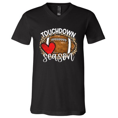 Touchdown Season American Football Game Day Thanksgiving V-Neck T-Shirt