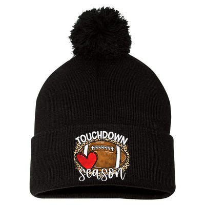 Touchdown Season American Football Game Day Thanksgiving Pom Pom 12in Knit Beanie