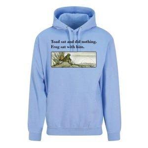 Toad Sat And Did Nothing Frog Sat With Him Apparel Unisex Surf Hoodie