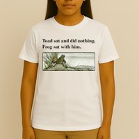 Toad Sat And Did Nothing Frog Sat With Him Apparel T-Shirt