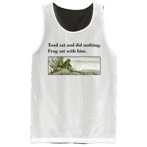 Toad Sat And Did Nothing Frog Sat With Him Apparel Mesh Reversible Basketball Jersey Tank