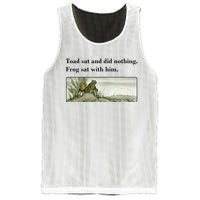 Toad Sat And Did Nothing Frog Sat With Him Apparel Mesh Reversible Basketball Jersey Tank