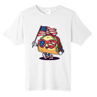 Taco Sunglasses American Flag USA Funny 4th Of July Gifts Tall Fusion ChromaSoft Performance T-Shirt