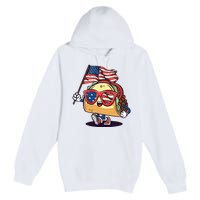 Taco Sunglasses American Flag USA Funny 4th Of July Gifts Premium Pullover Hoodie