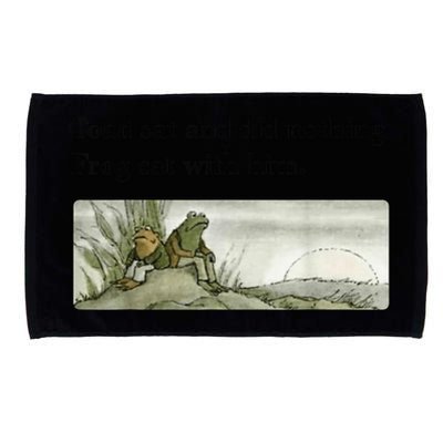 Toad Sat And Did Nothing Frog Sat With Him Apparel Microfiber Hand Towel