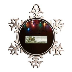 Toad Sat And Did Nothing Frog Sat With Him Apparel Metallic Star Ornament