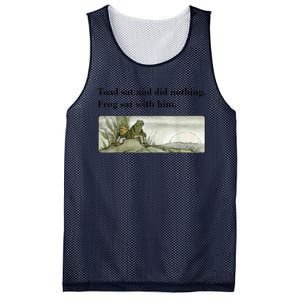 Toad Sat And Did Nothing Frog Sat With Him Apparel Mesh Reversible Basketball Jersey Tank