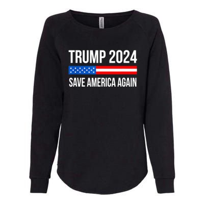 Trump Save America 2024 Womens California Wash Sweatshirt