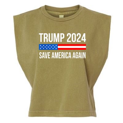 Trump Save America 2024 Garment-Dyed Women's Muscle Tee