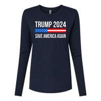 Trump Save America 2024 Womens Cotton Relaxed Long Sleeve T-Shirt