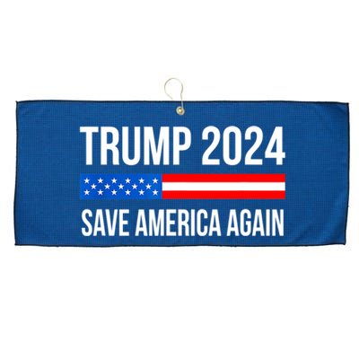 Trump Save America 2024 Large Microfiber Waffle Golf Towel