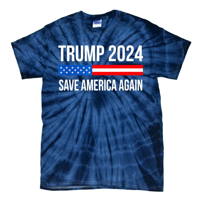 Trump Save America 2024 Tie-Dye T-Shirt