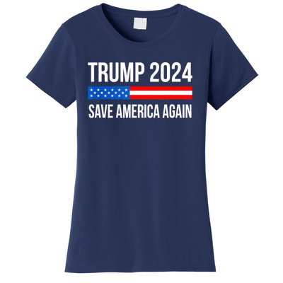 Trump Save America 2024 Women's T-Shirt