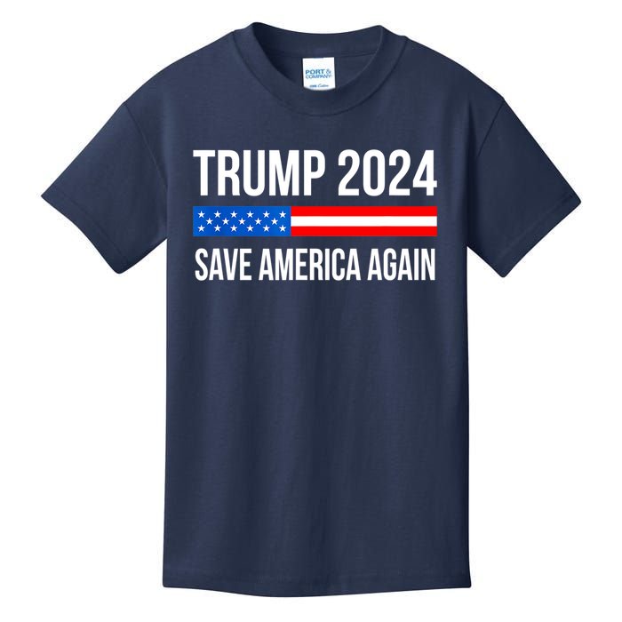 Trump Save America 2024 Kids T-Shirt