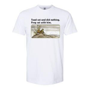 Toad Sat And Did Nothing Frog Toad Book Lover Gift Softstyle CVC T-Shirt