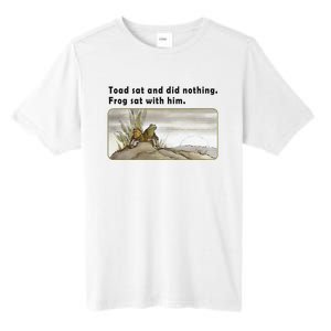 Toad Sat And Did Nothing Frog Toad Book Lover Gift Tall Fusion ChromaSoft Performance T-Shirt