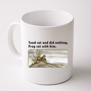 Toad Sat And Did Nothing Frog Toad Book Lover Gift Coffee Mug