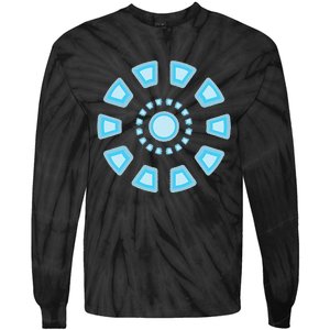 Tony Stark Arc Reactor Tie-Dye Long Sleeve Shirt