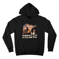 Trump Shot Assassination Attempt American Hero Fist Raised Hoodie