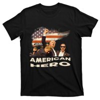 Trump Shot Assassination Attempt American Hero Fist Raised T-Shirt