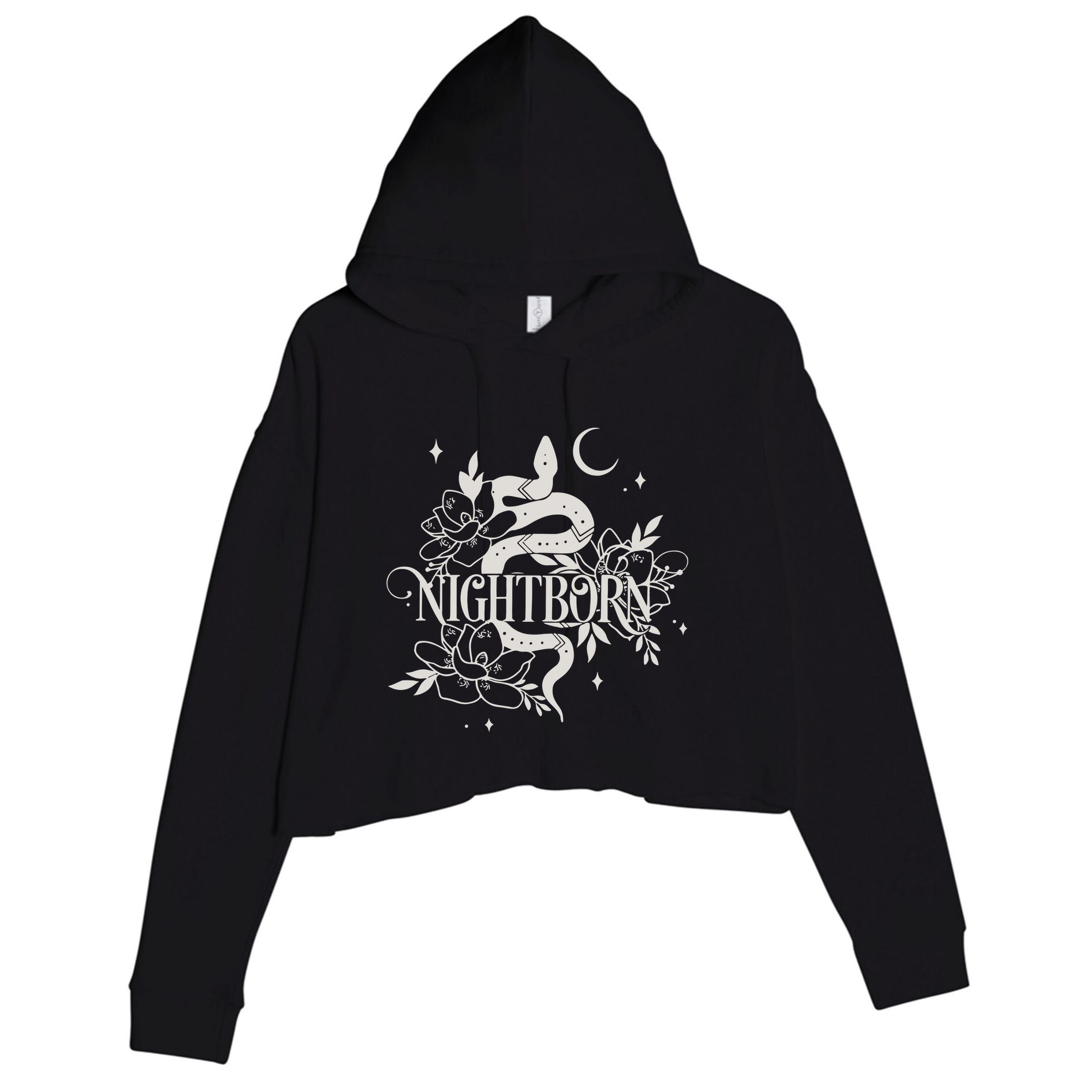 The Serpent And The Wings Of Night Vintage Crop Fleece Hoodie