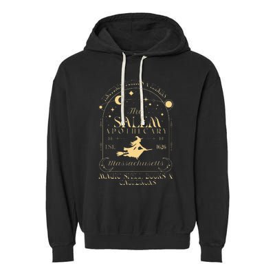 The Salem Apothecary Est 1626 Massachusetts Halloween Garment-Dyed Fleece Hoodie