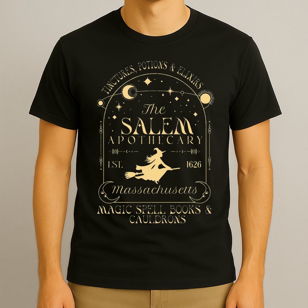 The Salem Apothecary Est 1626 Massachusetts Halloween T-Shirt
