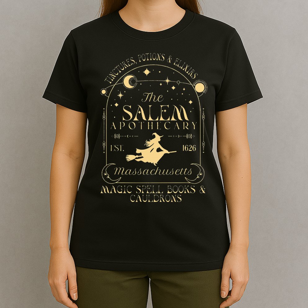 The Salem Apothecary Est 1626 Massachusetts Halloween T-Shirt