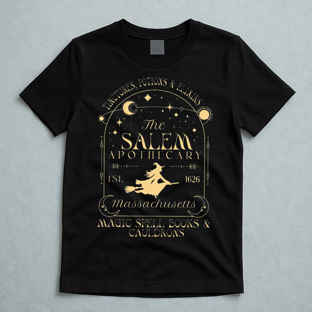 The Salem Apothecary Est 1626 Massachusetts Halloween T-Shirt