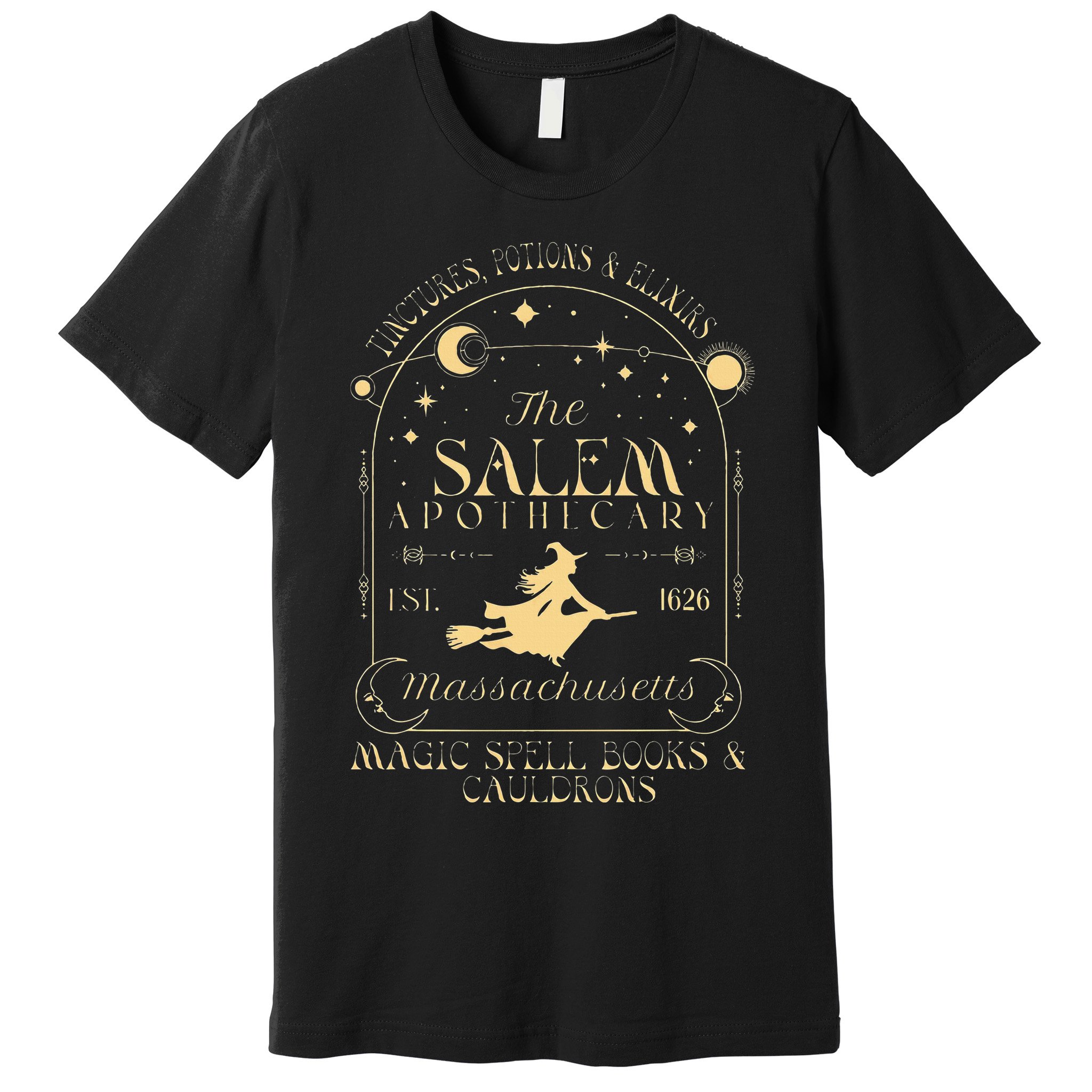 The Salem Apothecary Est 1626 Massachusetts Halloween Premium T-Shirt