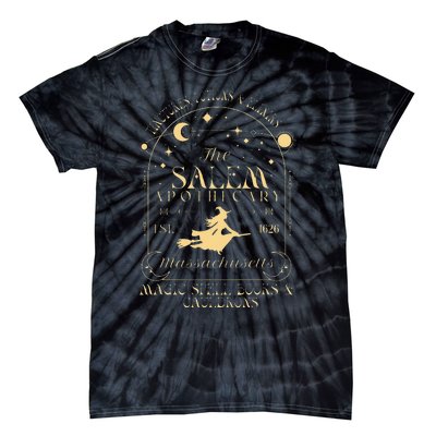 The Salem Apothecary Est 1626 Massachusetts Halloween Tie-Dye T-Shirt