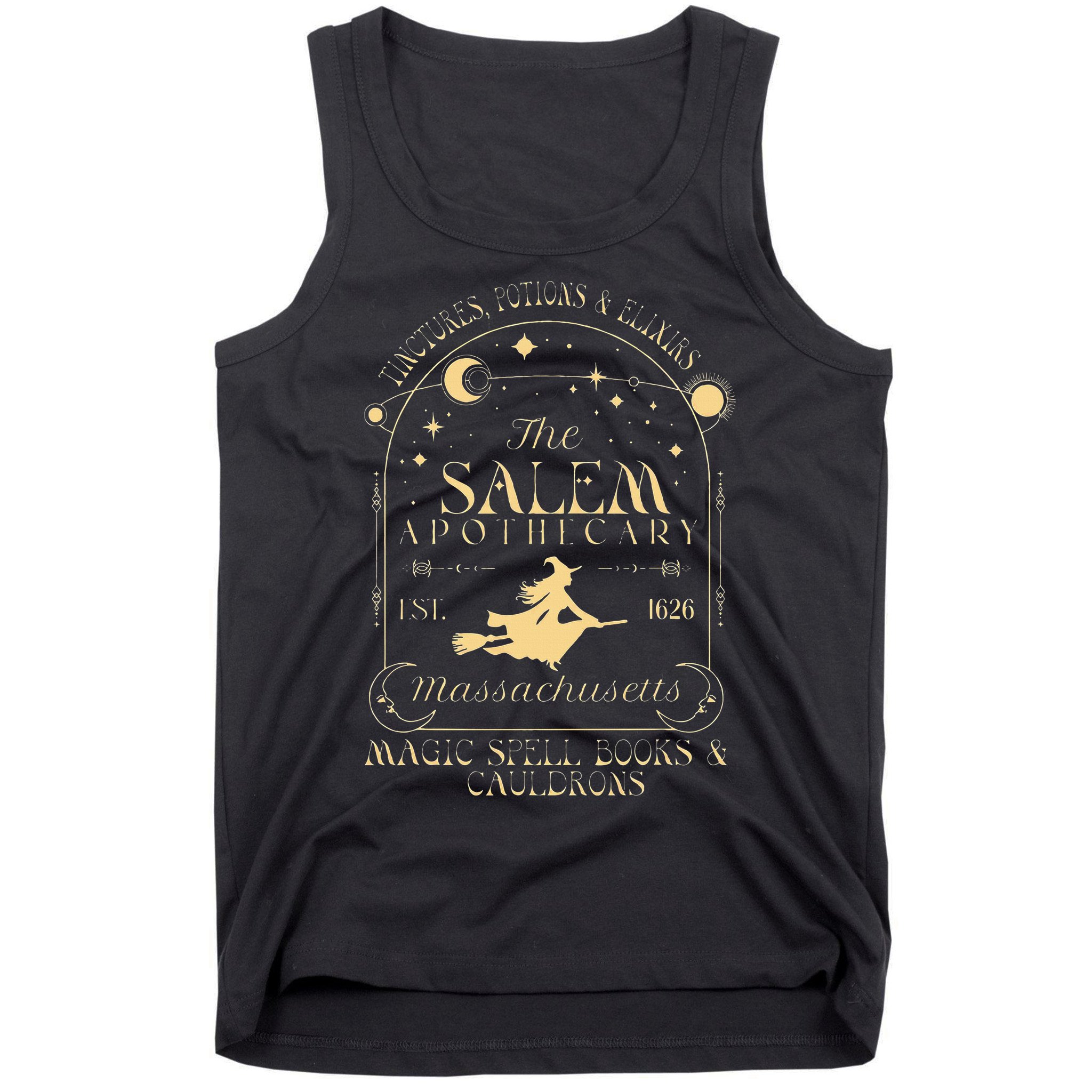 The Salem Apothecary Est 1626 Massachusetts Halloween Tank Top