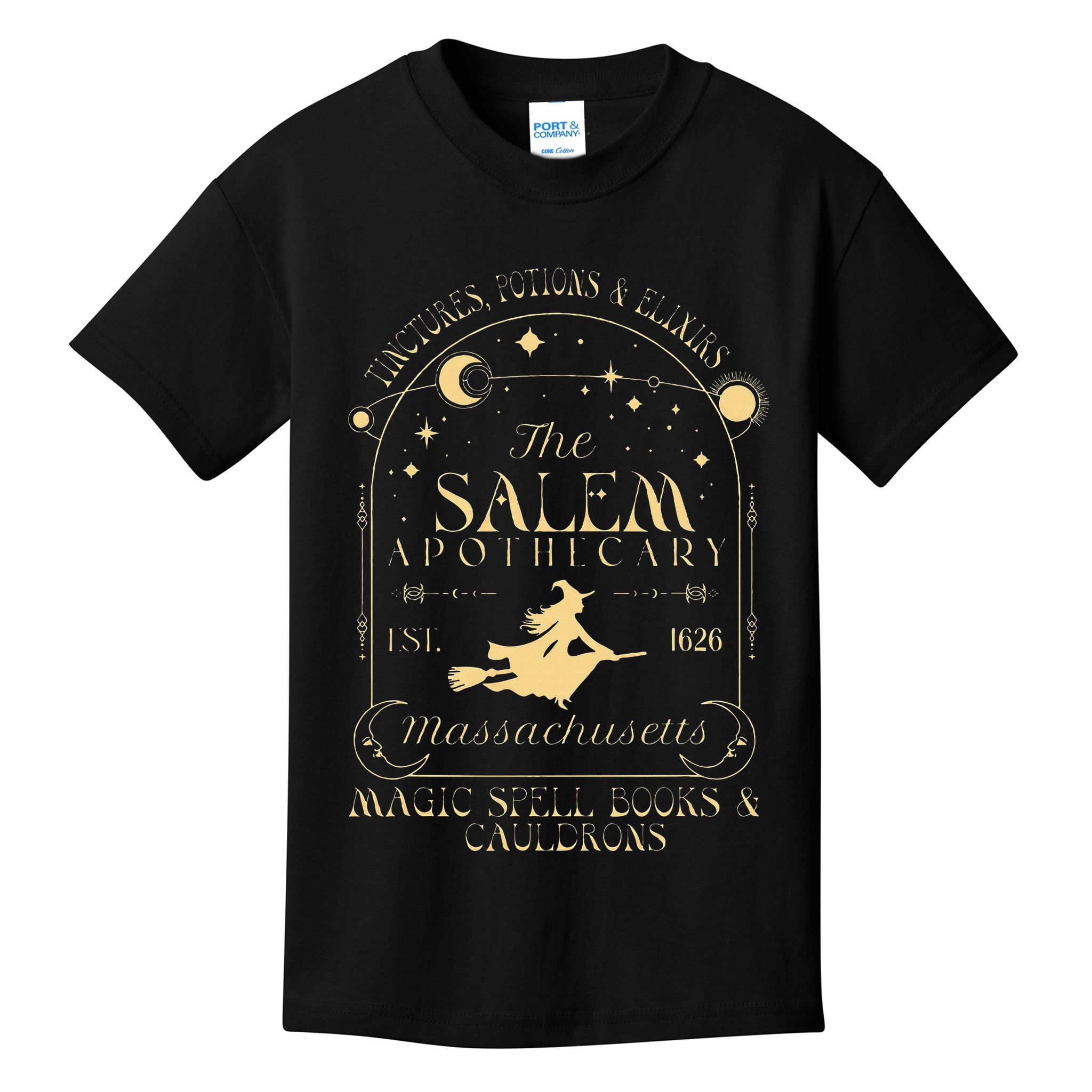 The Salem Apothecary Est 1626 Massachusetts Halloween Kids T-Shirt